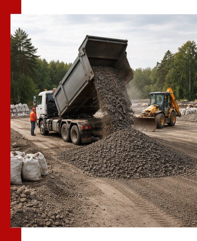 Доставка дробленого асфальта в Когалыме для дорожных работ