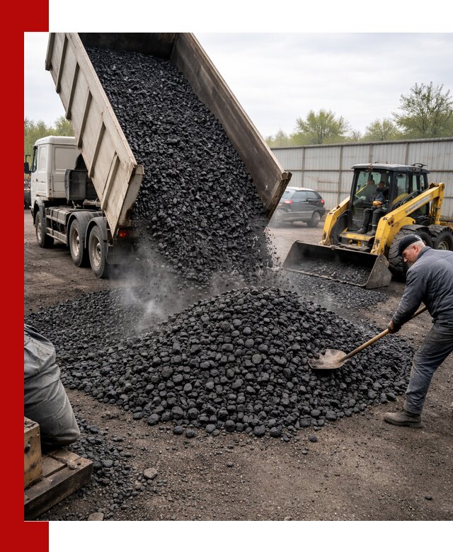 Доставка угля орех в Когалыме оптом и в розницу