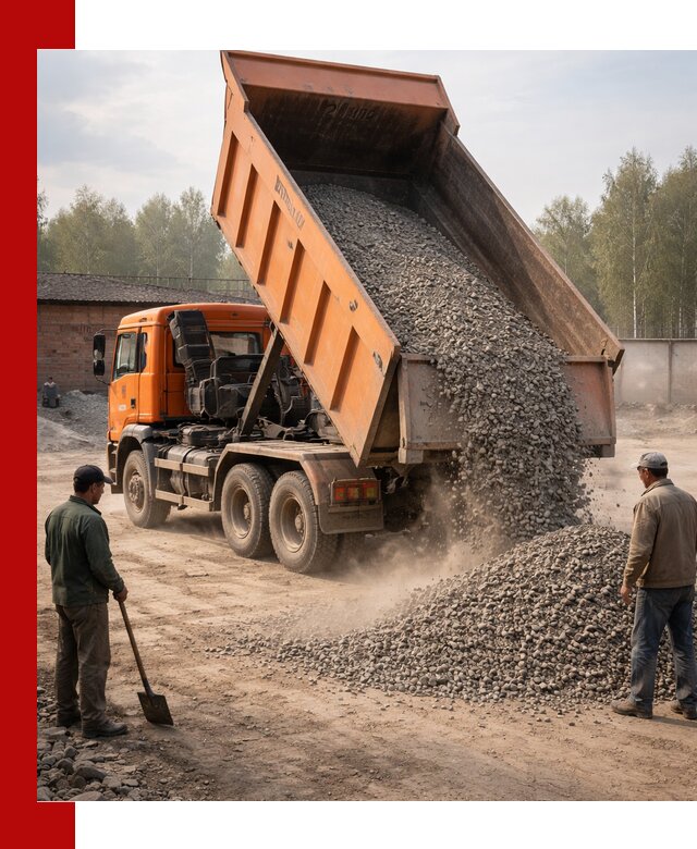 Доставка самосвалом 20 м3 в Когалыме быстро и надежно