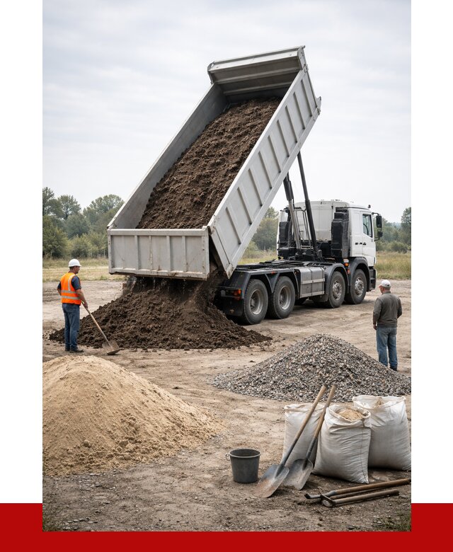 Доставка самосвалом 30 кубов в Когалыме от 8787 р. | ПРОНЕРУДКгл