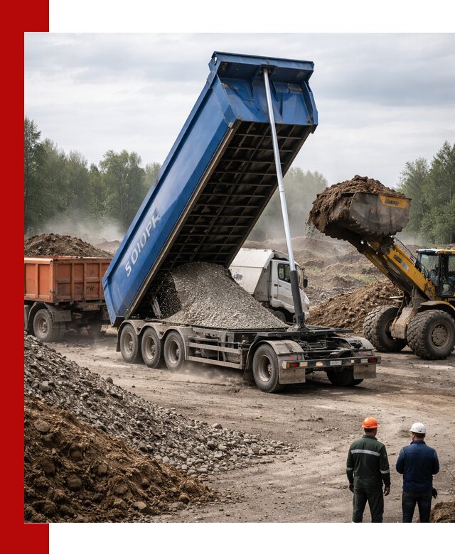 Аренда тонар 40 тонн в Когалыме с доставкой материалов