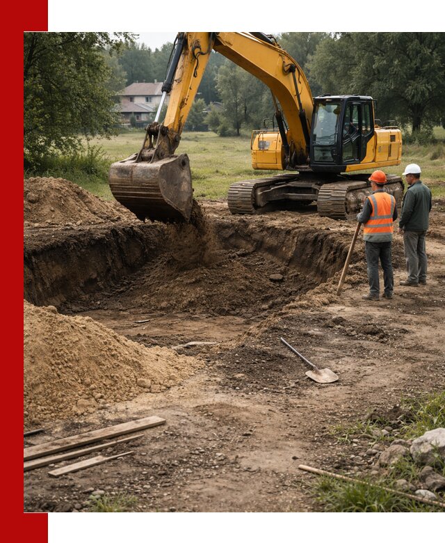 Рытье котлована под фундамент в Когалыме (быстро и недорого)