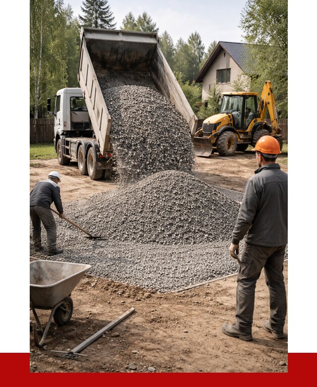 Отсыпка участка щебнем в Когалыме от 6720 р. ПРОНЕРУДКгл